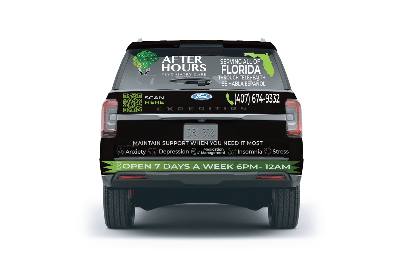 After Hours wrap rear view